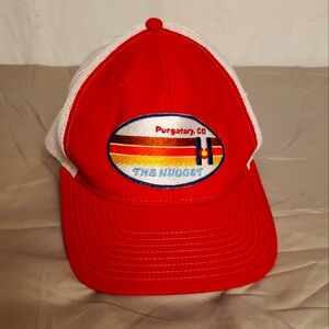 The Nugget Purgatory CO Red/White Ball Cap Hat OS Snap back